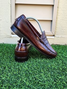 Dexter Vintage Men's Classic Penny Loafers in Brown Size 9.5